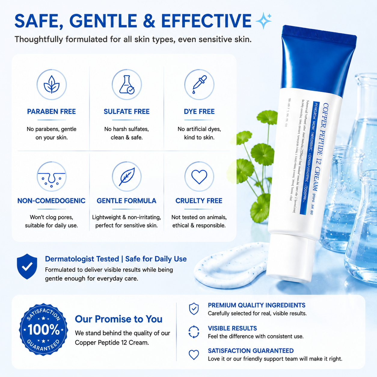 🌟💙 Copper Peptide 12 Moisturizing Cream – ✨Nourishing Anti-Aging Facial Cream for Firmer, Healthier-Looking Skin -FX