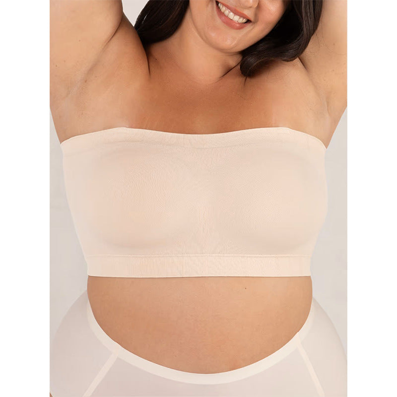 ✨ Convertible Strapless Bandeau Bra with Wireless Comfort, Anti-Slip Grip 👍Suitable for All Body Types-Q1