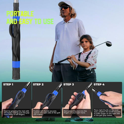 Golf ⛳ Grip Trainer ✨ – Swing Training Aid 🏌️ for Better Hand Position & Consistent Practice 💪-QR