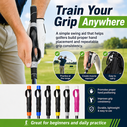 🏌️ Golf Grip Hand Position Corrector | A simple golf club grip training aid designed to help guide hand placement during practice - DW