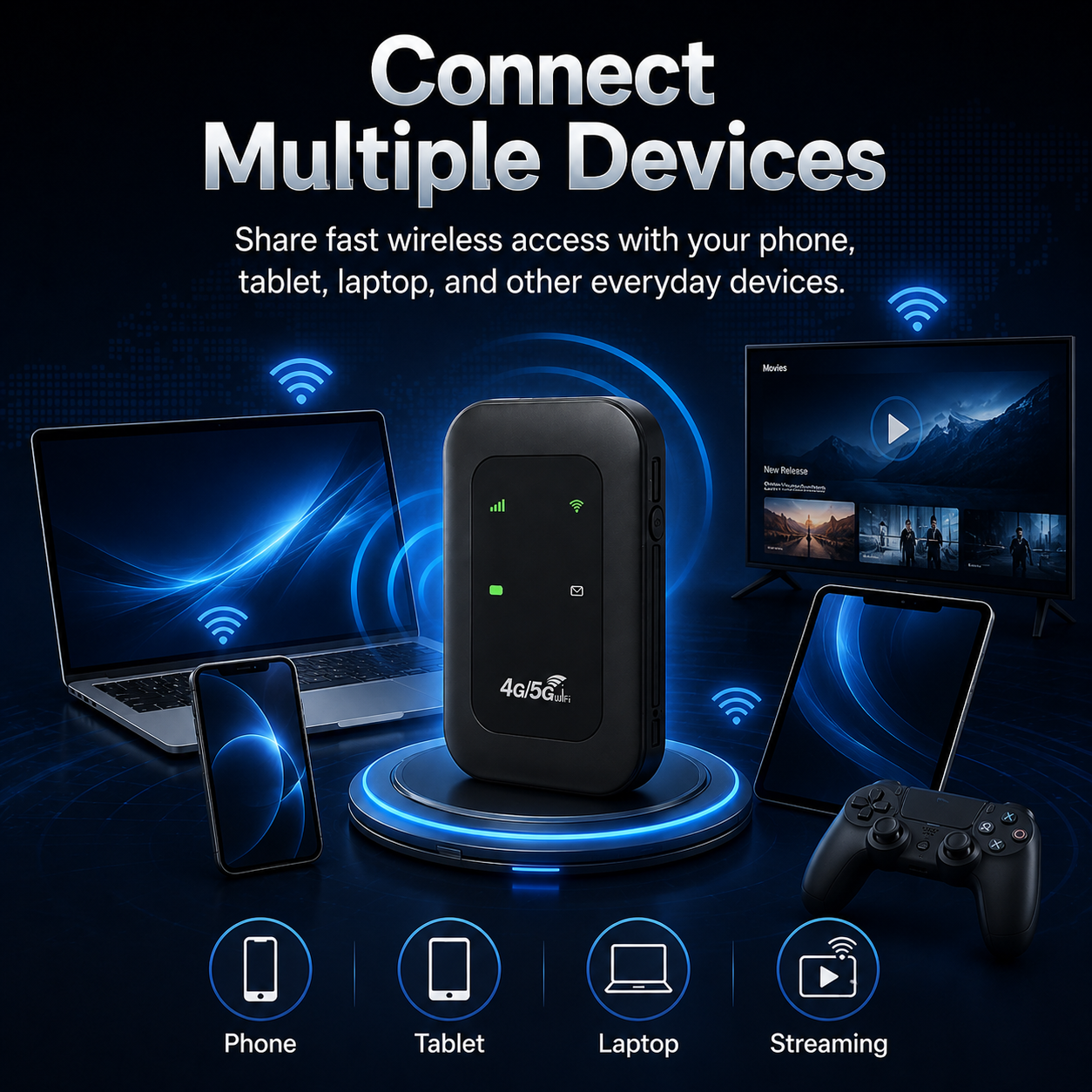 🚗 Portable Car WiFi Hotspot – Plug & Connect Mobile Internet for Travel, Work & Road Trips 📶-DW