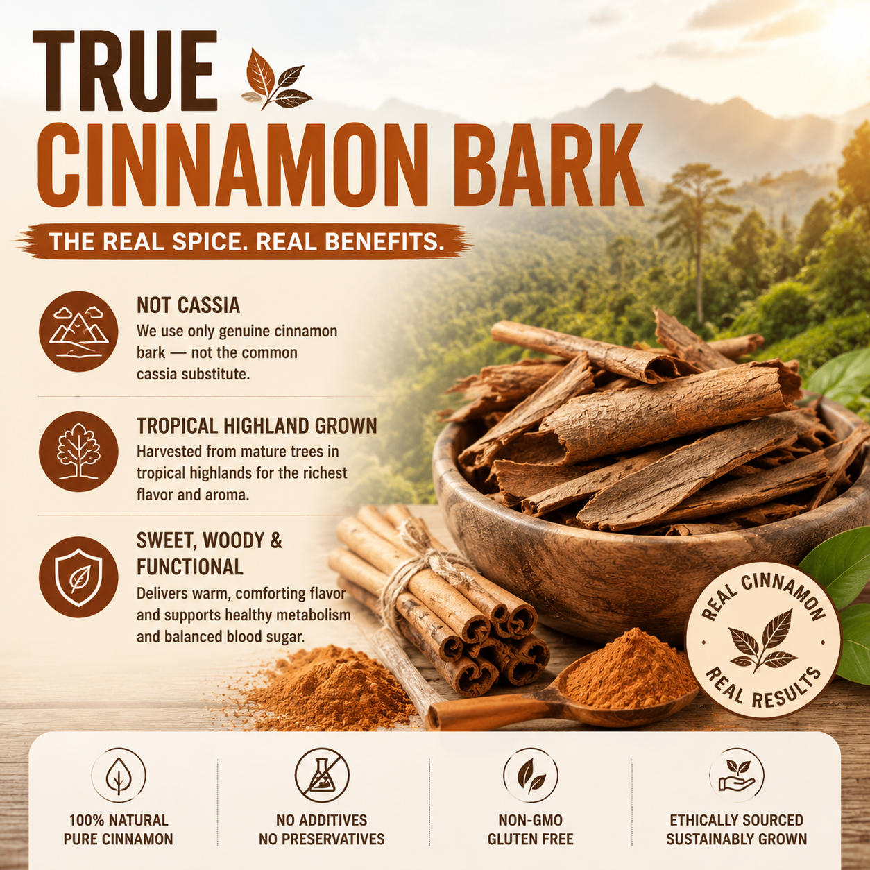 🍵 Turmeric Ginger Cinnamon Tea — Warm Your Body, Boost Your Metabolism, Zero Sugar & Zero Caffeine-Q1