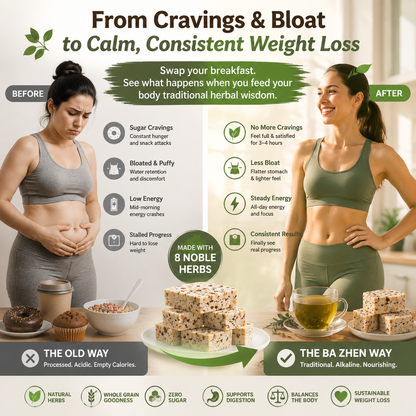 🌿 Ba Zhen Cake — 8‑Herbal Traditional Cake for Digestive Health & Daily Wellness-Q1
