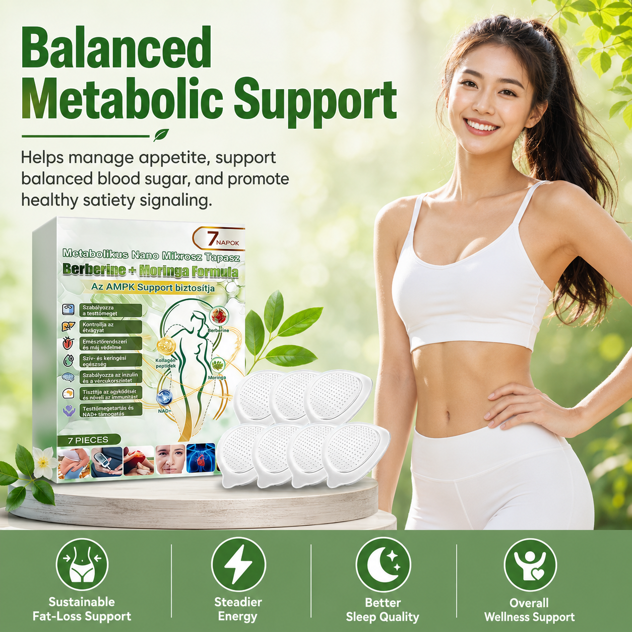 🔥 Metabolic Nano Patch – Once-Daily Support for Cravings, Energy & Body Balance- DW