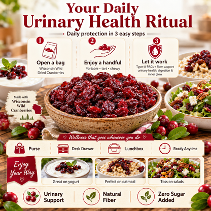 🍒 Wisconsin Wild Dried Cranberries-Your Guilt‑Free Weight Loss Companion!-Q1