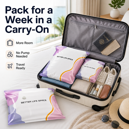 👕No-Pump Large Vacuum Storage Compression Bags-Q1