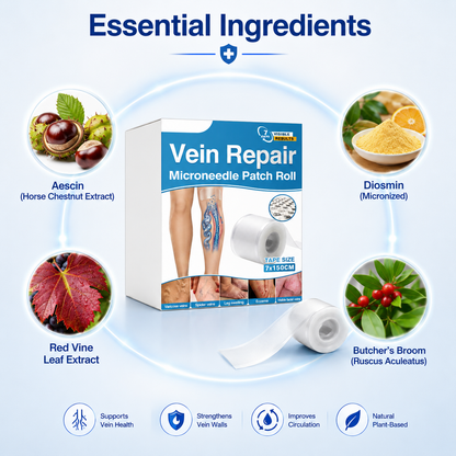 🇺🇸🏆✅️🏃VeinRepair Microneedle Patch Roll⚡Instant Relief, Long-Term Results-Q1