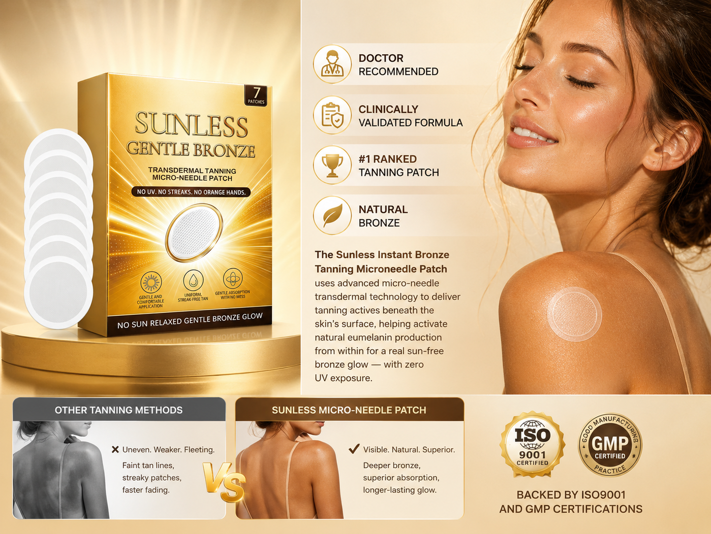☀️ 𝐒𝐮𝐧𝐥𝐞𝐬𝐬 𝐈𝐧𝐬𝐭𝐚𝐧𝐭 𝐁𝐫𝐨𝐧𝐳𝐞 𝐓𝐚𝐧𝐧𝐢𝐧𝐠 𝐌𝐢𝐜𝐫𝐨𝐧𝐞𝐞𝐝𝐥𝐞 𝐏𝐚𝐭𝐜𝐡 🇺🇸) 𝐕𝐢𝐬𝐢𝐛𝐥𝐞 𝐁𝐫𝐨𝐧𝐳𝐞 𝐆𝐥𝐨𝐰 𝐢𝐧 𝟕 𝐃𝐚𝐲𝐬-Q1