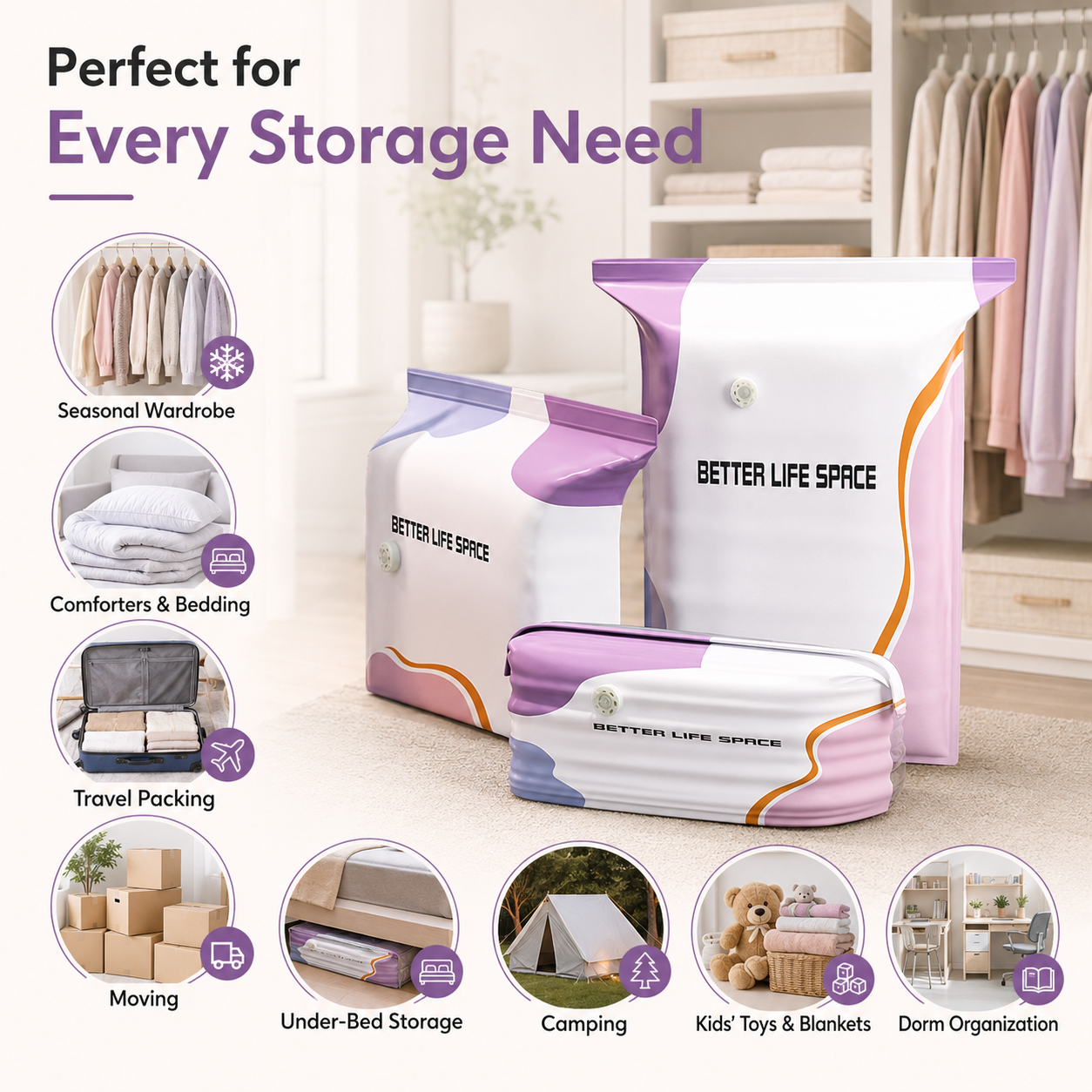 👕No-Pump Large Vacuum Storage Compression Bags-Q1