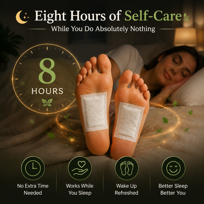 🌙 Mugwort Soothing Foot Patches-Relax. Repair. Rest Deeply.-Q1