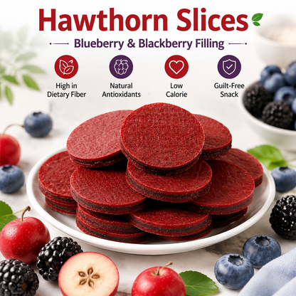 🌿Pure natural 🫐blueberry and 🍇mulberry stuffed 🍒hawthorn slices-Q1
