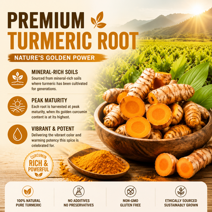 🍵 Turmeric Ginger Cinnamon Tea — Warm Your Body, Boost Your Metabolism, Zero Sugar & Zero Caffeine-Q1