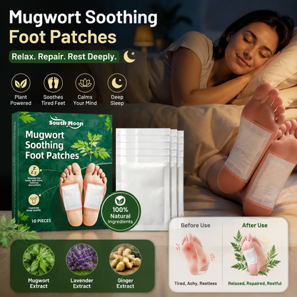 🌙 Mugwort Soothing Foot Patches-Relax. Repair. Rest Deeply.-Q1