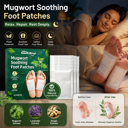 🌙 Mugwort Soothing Foot Patches-Relax. Repair. Rest Deeply.-Q1