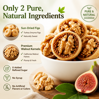 🌰Sugar-Free Fig Stuffed Walnuts — Naturally Sweet, Guilt‑Free, and Packed with Crunch-Q1