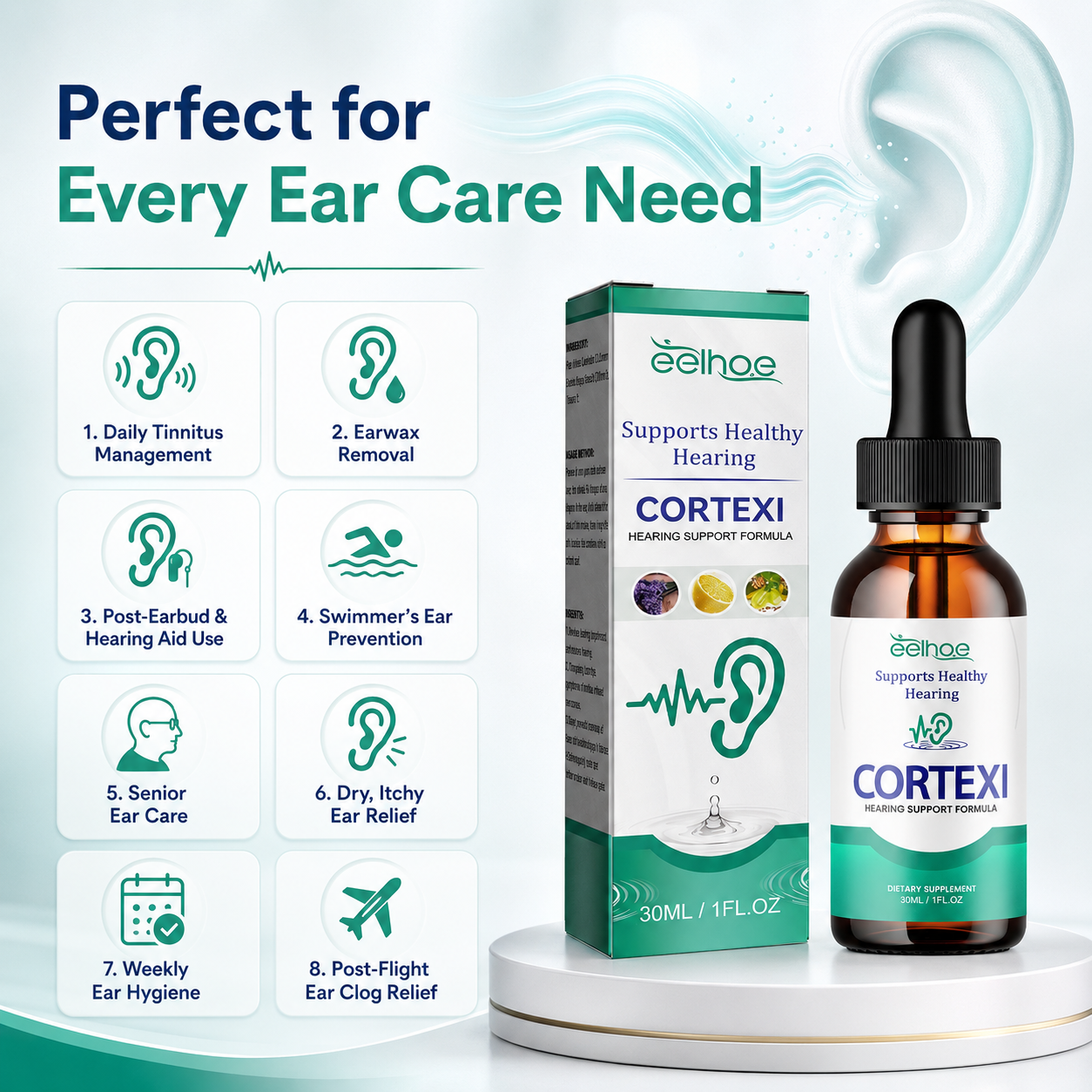 👂 Ear Drops for Tinnitus Relief & Earwax Cleaning-Q1