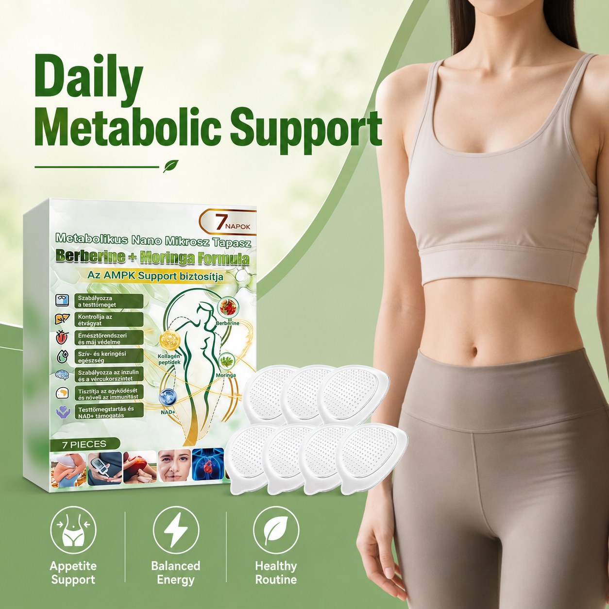🔥 Metabolic Nano Patch – Once-Daily Support for Cravings, Energy & Body Balance- DW
