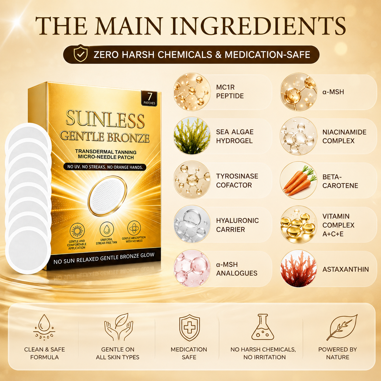 ☀️ 𝐒𝐮𝐧𝐥𝐞𝐬𝐬 𝐈𝐧𝐬𝐭𝐚𝐧𝐭 𝐁𝐫𝐨𝐧𝐳𝐞 𝐓𝐚𝐧𝐧𝐢𝐧𝐠 𝐌𝐢𝐜𝐫𝐨𝐧𝐞𝐞𝐝𝐥𝐞 𝐏𝐚𝐭𝐜𝐡 🇺🇸) 𝐕𝐢𝐬𝐢𝐛𝐥𝐞 𝐁𝐫𝐨𝐧𝐳𝐞 𝐆𝐥𝐨𝐰 𝐢𝐧 𝟕 𝐃𝐚𝐲𝐬-Q1