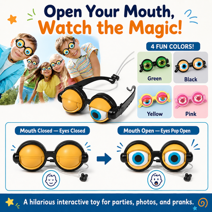 😎🎉 Funny Goofy Party Glasses – Creative Novelty Eyewear for Photos & Costume Fun -DW