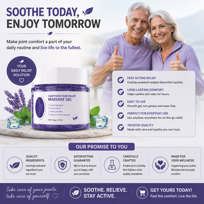 🌿 Joint Soothing Massage Gel ✨ – Cooling Comfort 💆‍♀️ for Knees 🦵 Elbows 💪 & Shoulders-QR