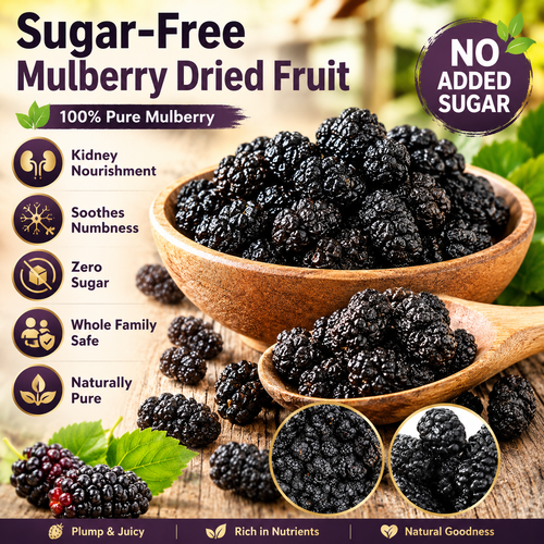 🌱 Sugar‑Free Mulberry Dried Fruit — Supports Kidney Health, Soothes Numbness, Safe for the Whole Family-Q1