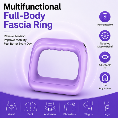 Multifunctional ✨ Full-Body Fascia Ring 💪 – Deep Tissue Massage 🌿 & Muscle Relaxation Tool 💆‍♀️-QR