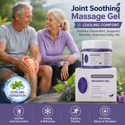 🌿 Joint Soothing Massage Gel ✨ – Cooling Comfort 💆‍♀️ for Knees 🦵 Elbows 💪 & Shoulders-QR