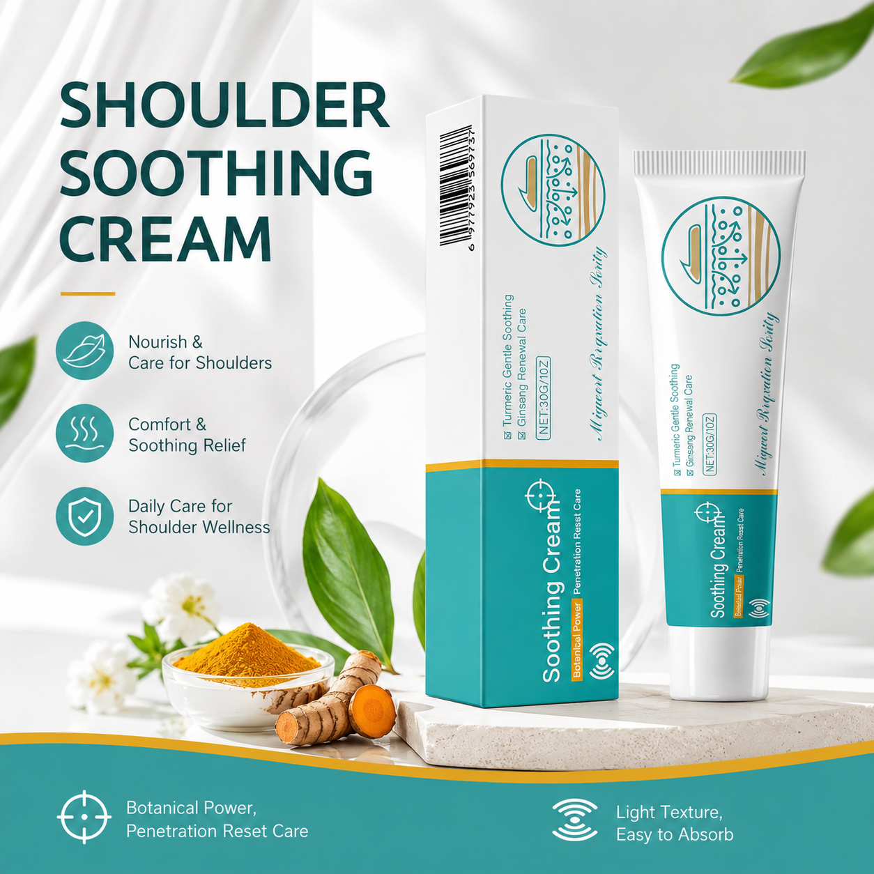 SHOULDER 🌿 Soothing Cream ✨ – Comforting Massage Cream 💆‍♀️ for Daily Relaxation 💖 & Self-Care-QR