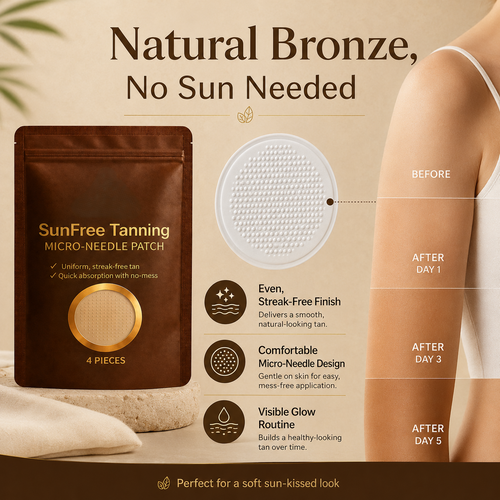 ☀️ Sunless Tanning Micro-Needle Patch – Natural Bronze Glow - DW