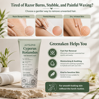 Gentle Hair Removal Cream | For Women & Men, Sensitive Skin-Q1