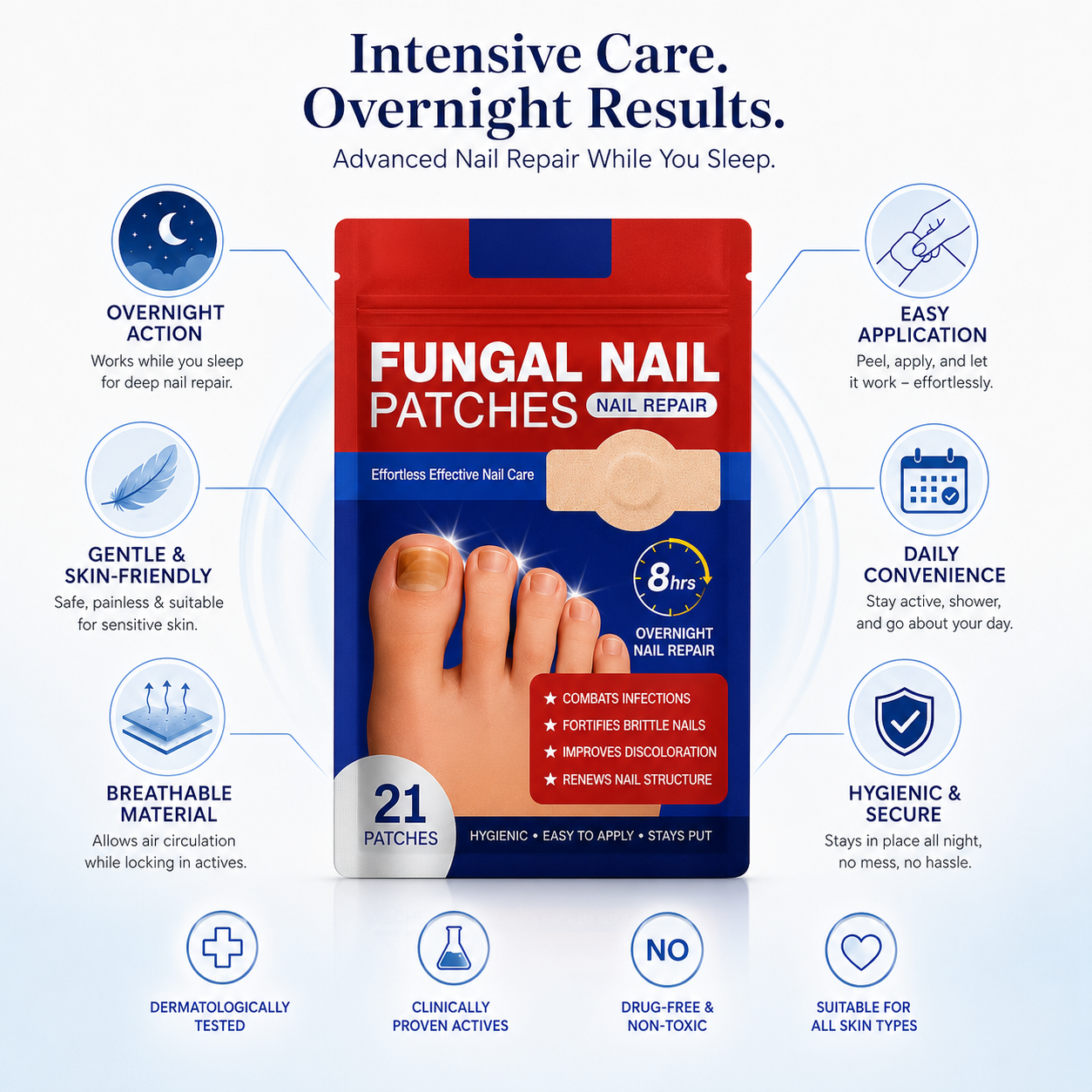 Nail Repair 💅 Patches ✨ –Help protect and reinforce damaged nails with easy-to-use repair patches-QR