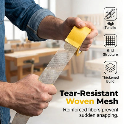 🛡️ Heavy-Duty Double-Sided Tape Woven Core · Anti-Stretch · High Tensile Strength-QR