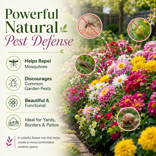 🌼 Summer Pyrethrum Insect-Repellent Seeds – Grow Colorful Flowers That Repel Mosquitoes, Flies & Garden Pests 🦟✨-DW