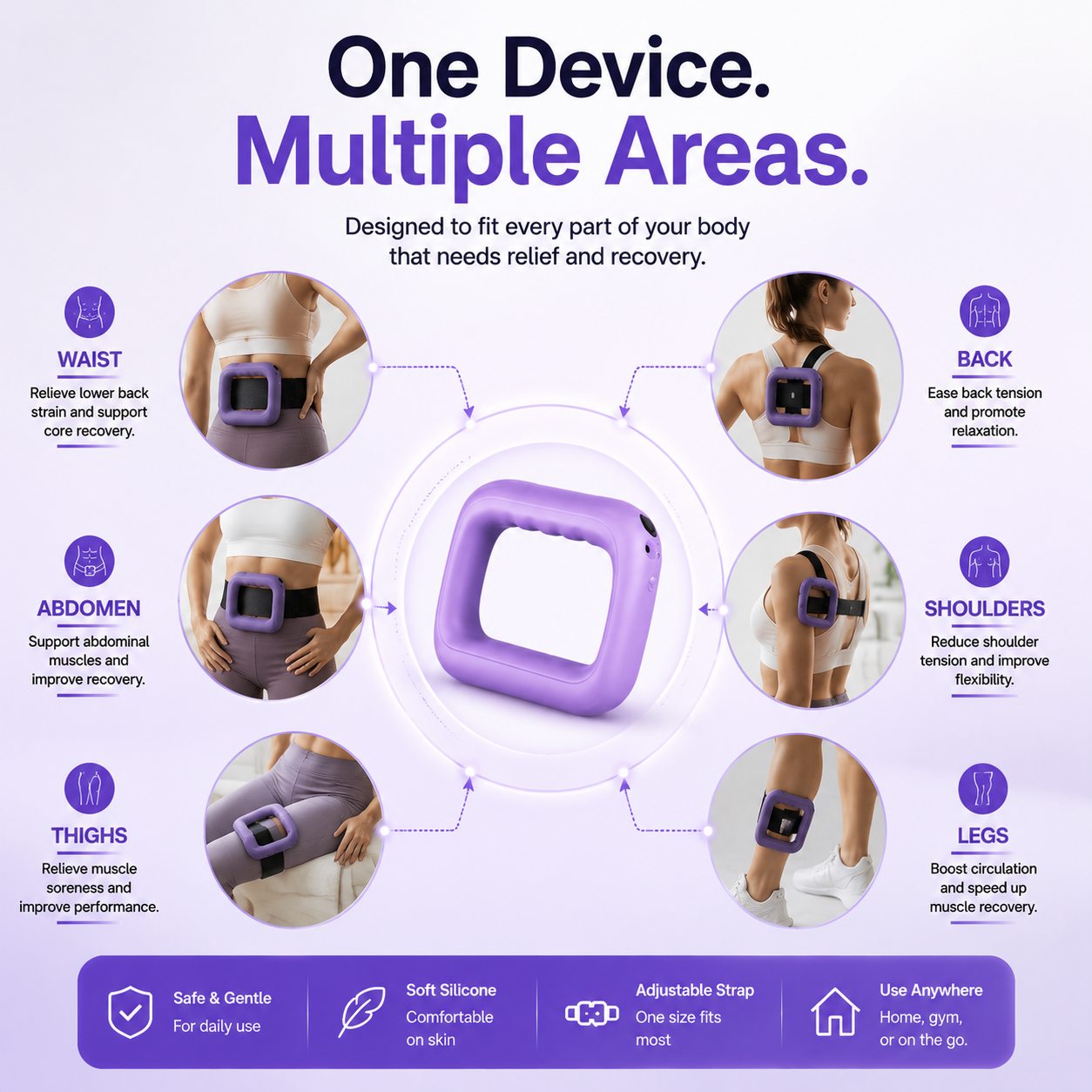 Multifunctional ✨ Full-Body Fascia Ring 💪 – Deep Tissue Massage 🌿 & Muscle Relaxation Tool 💆‍♀️-QR