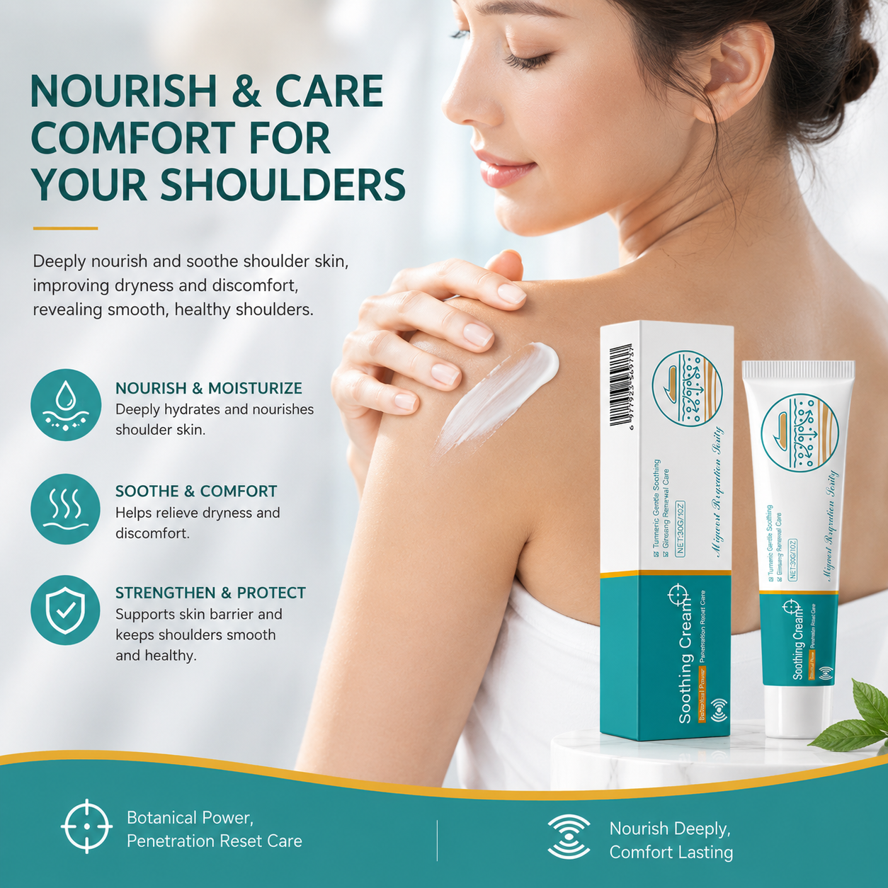 SHOULDER 🌿 Soothing Cream ✨ – Comforting Massage Cream 💆‍♀️ for Daily Relaxation 💖 & Self-Care-QR