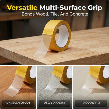 🛡️ Heavy-Duty Double-Sided Tape Woven Core · Anti-Stretch · High Tensile Strength-QR