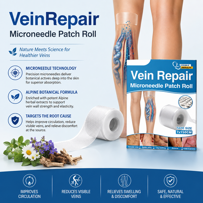 🇺🇸🏆✅️🏃VeinRepair Microneedle Patch Roll⚡Instant Relief, Long-Term Results-Q1