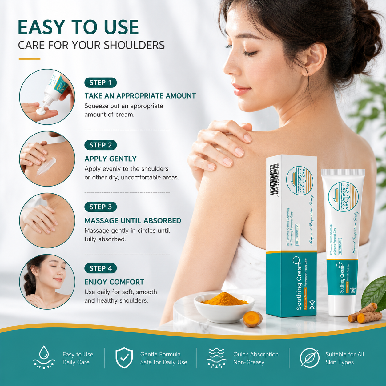 SHOULDER 🌿 Soothing Cream ✨ – Comforting Massage Cream 💆‍♀️ for Daily Relaxation 💖 & Self-Care-QR