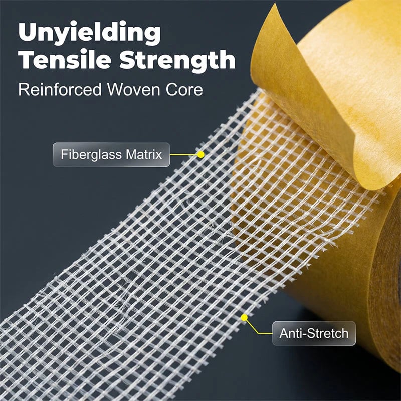🛡️ Heavy-Duty Double-Sided Tape Woven Core · Anti-Stretch · High Tensile Strength-QR