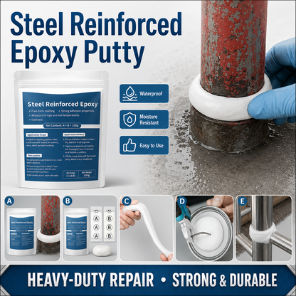 🛠️ Heavy-Duty Metal Repair Putty Glue – Strong Bond Repair Filler for DIY Fixes - DW