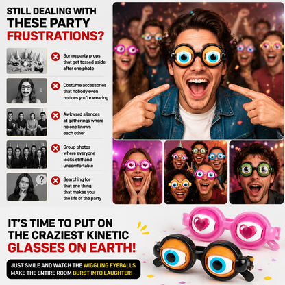 👀Novelty Funny Glasses with Winking Eye Mechanism-Q1