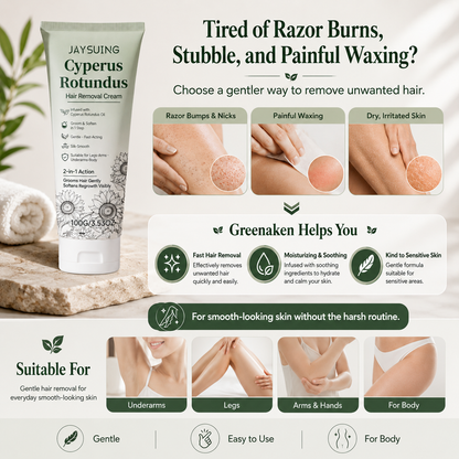Gentle Hair Removal Cream | For Women & Men, Sensitive Skin-Q1