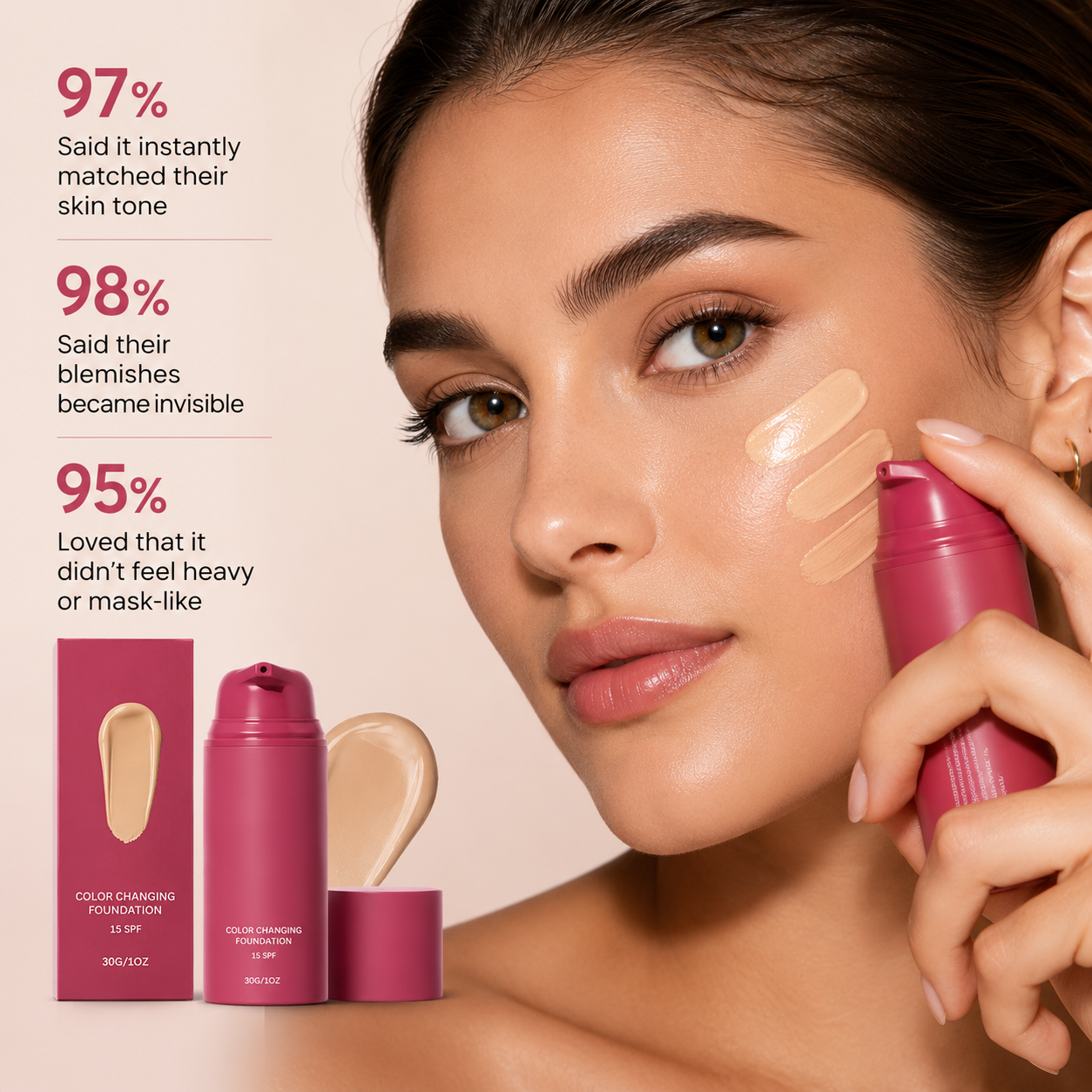 🎨Color Changing Foundation- One Foundation. Infinite Skin Tones.-Q1