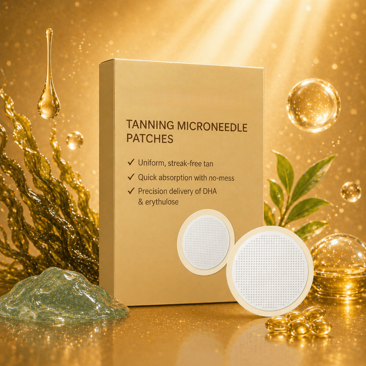 TANNING ✨ Microneedle Patches 🌞 – Innovative Glow-Enhancing Care 💖 for a Sun-Kissed Look-QR