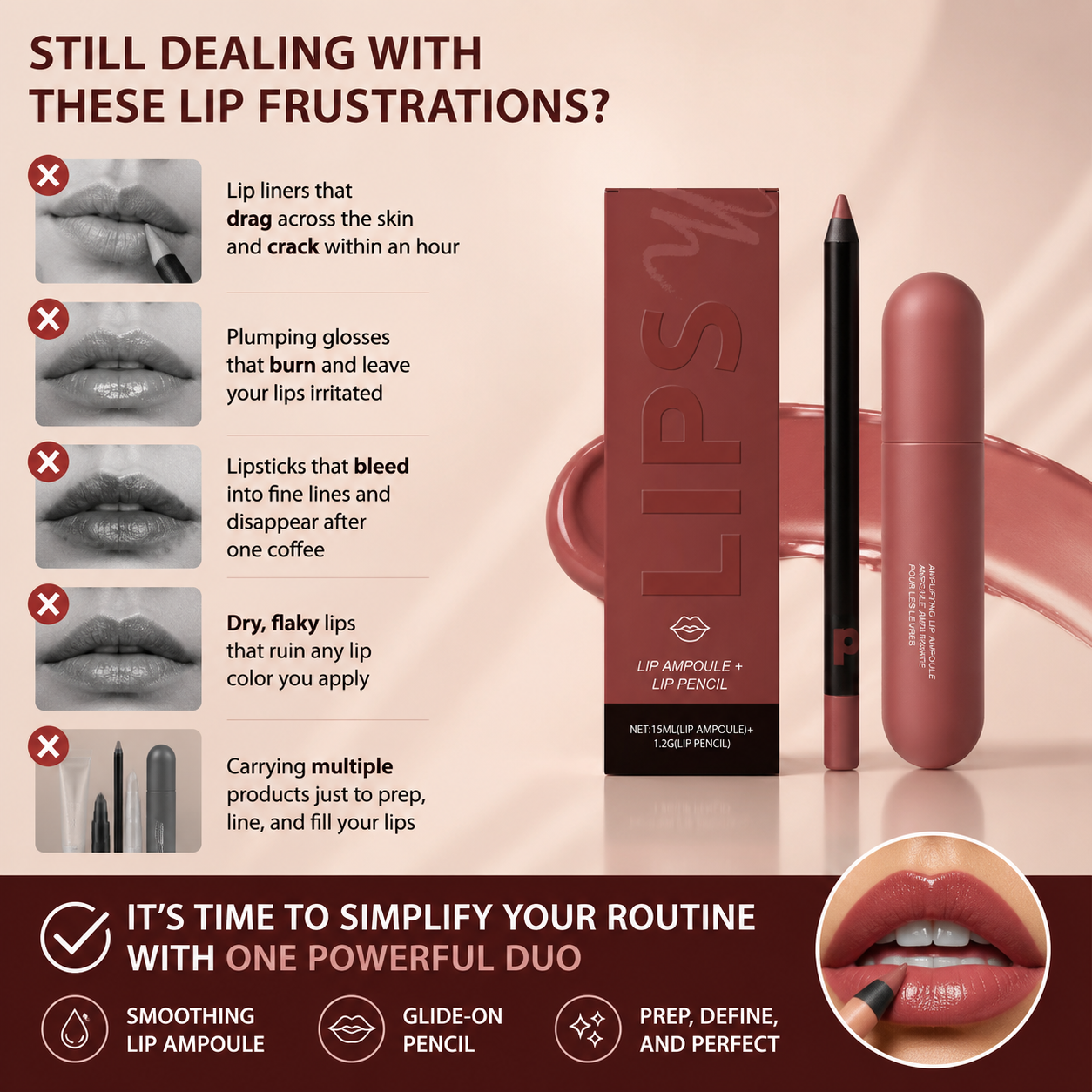 💋 Ampoule + Pencil. The Only Lip Duo You’ll Ever Need-Q1