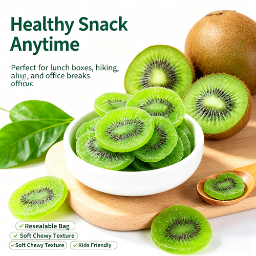 🥝 Vitamin C-Rich Dried Kiwi Slices – High-Fiber Slim Snack for Digestion, Craving Control & Daily Wellness-DW