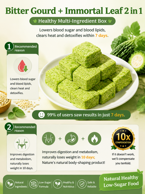 🥒 Sugar-Free Buckwheat Bitter Melon Pastry – Must-Have Healthy Snack for Middle-Aged & Elderly 🌾-Q1