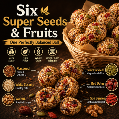🌰 Flax & Sesame Balls — No Sugar. Whole Grains. Pure Energy-Q1