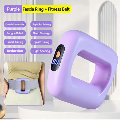 💪🌀 VibraSlim Fascia Massager – 5‑Speed Vibration Fitness Ring for Deep Muscle Relaxation, Portable Whole Body Massager -DW