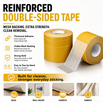 💪 Waterproof Strong Double-Sided Tape — Stick It Once. Hold It Forever-Q1